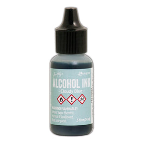 Tim Holtz Alcohol Ink .5oz - Cloudy Blue - The Merri Artist - merriartist.com