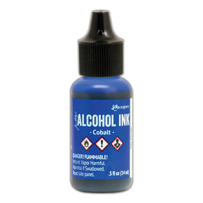 Tim Holtz Alcohol Ink .5oz - Cobalt - The Merri Artist - merriartist.com