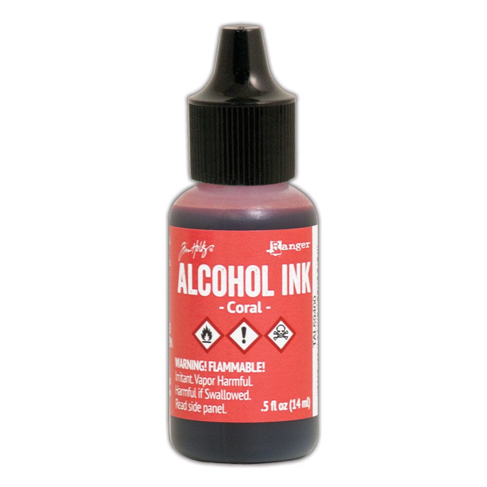 Tim Holtz Alcohol Ink .5oz - Coral - The Merri Artist - merriartist.com