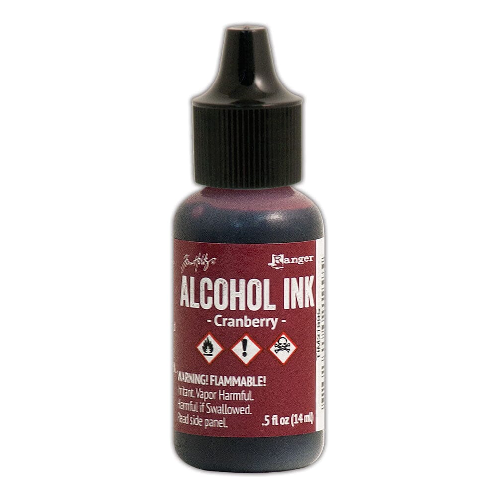 Tim Holtz Alcohol Ink .5oz - Cranberry - The Merri Artist - merriartist.com