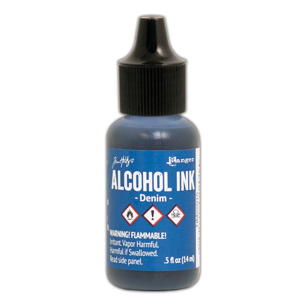 Tim Holtz Alcohol Ink .5oz - Denim - The Merri Artist - merriartist.com