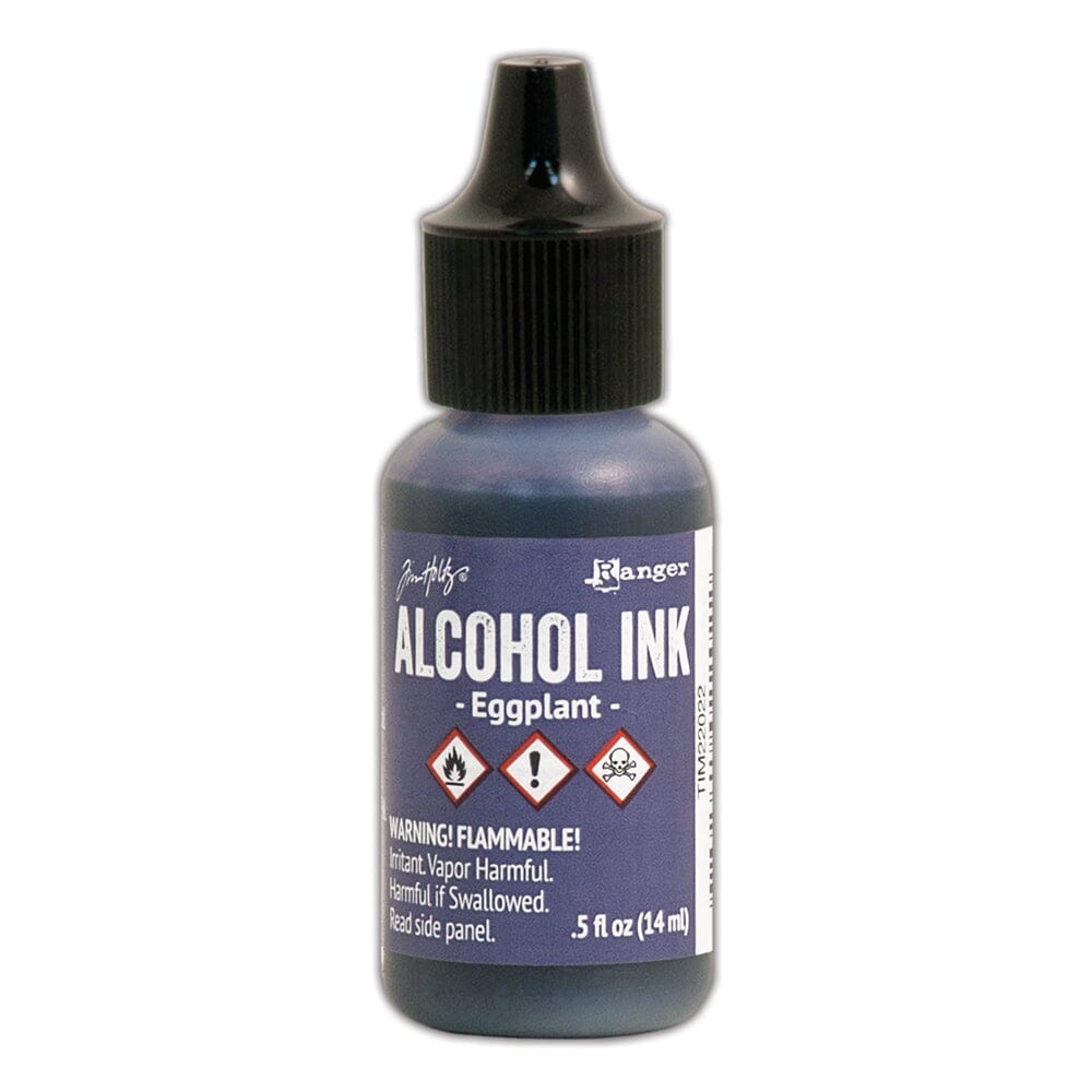 Tim Holtz Alcohol Ink .5oz - Eggplant - The Merri Artist - merriartist.com