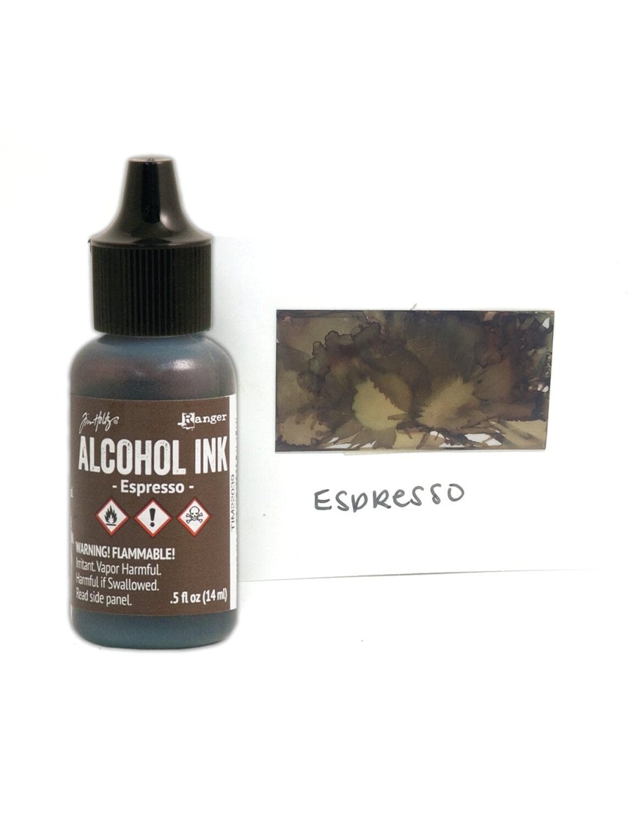 Tim Holtz Alcohol Ink .5oz - Espresso - The Merri Artist - merriartist.com