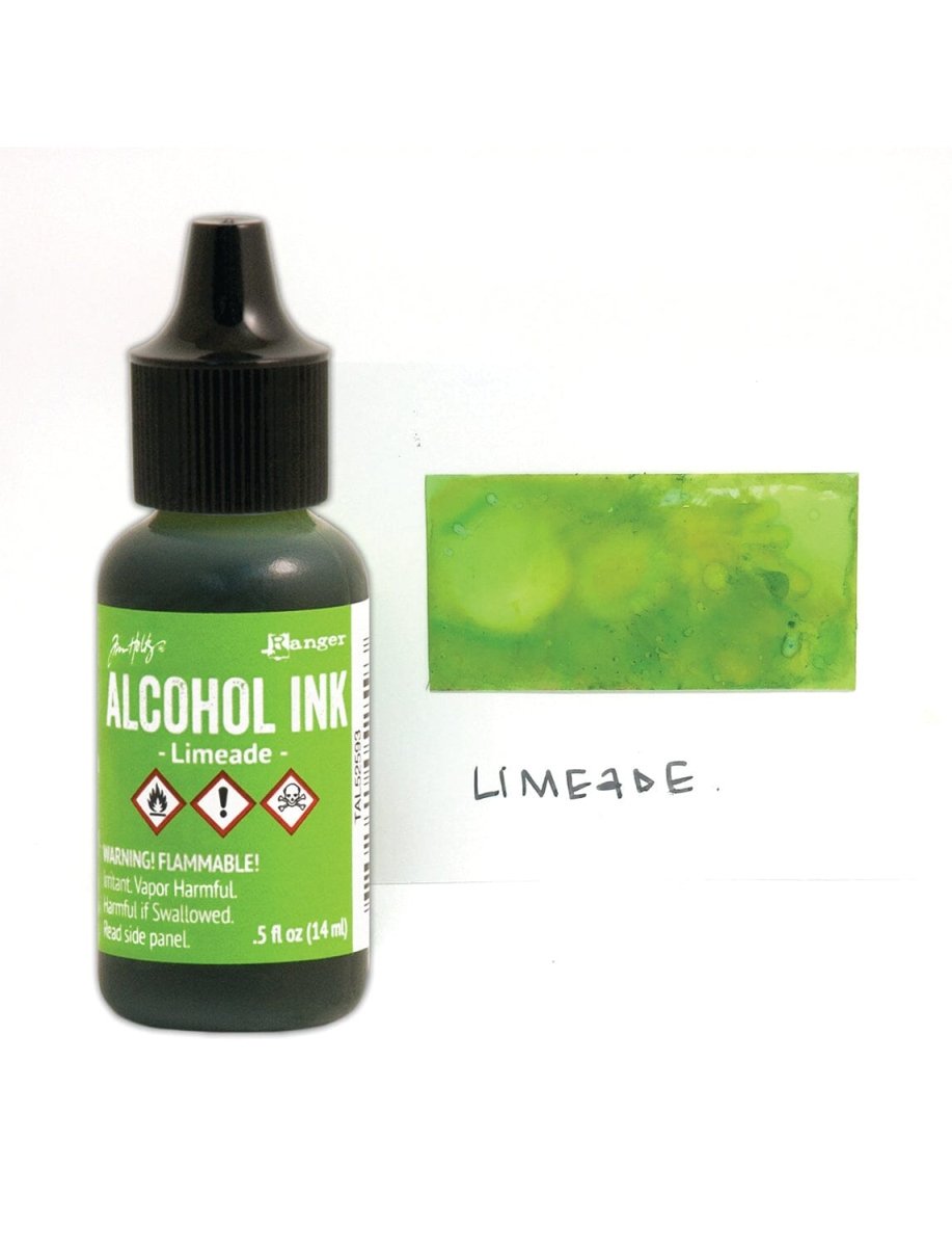 Tim Holtz Alcohol Ink .5oz - Limeade - The Merri Artist - merriartist.com