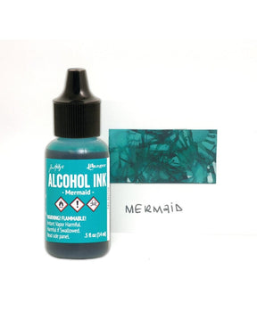 Tim Holtz Alcohol Ink .5oz - Mermaid - The Merri Artist - merriartist.com