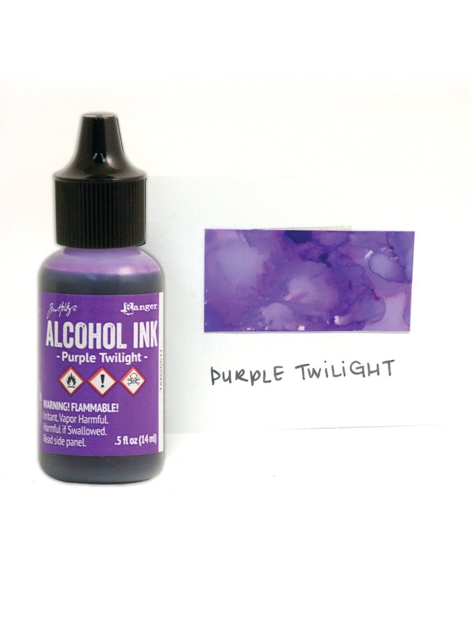 Tim Holtz Alcohol Ink .5oz - Purple Twilight - The Merri Artist - merriartist.com