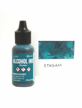 Tim Holtz Alcohol Ink .5oz - Stream - The Merri Artist - merriartist.com