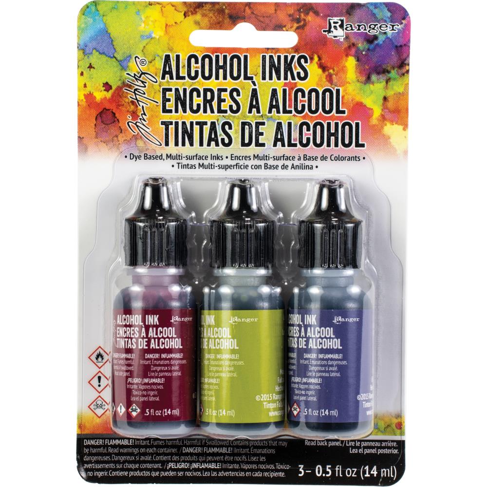 Tim Holtz Alcohol Ink Set of 3 - Farmers Market (Cranberry, Lettuce, Eggplant) - The Merri Artist - merriartist.com