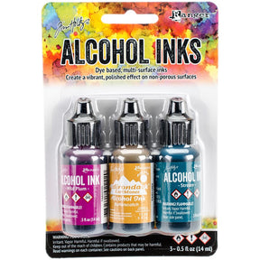 Tim Holtz Alcohol Ink Set of 3 - Nature Walk (Wild Plum, Buttrscotch, Stream) - The Merri Artist - merriartist.com