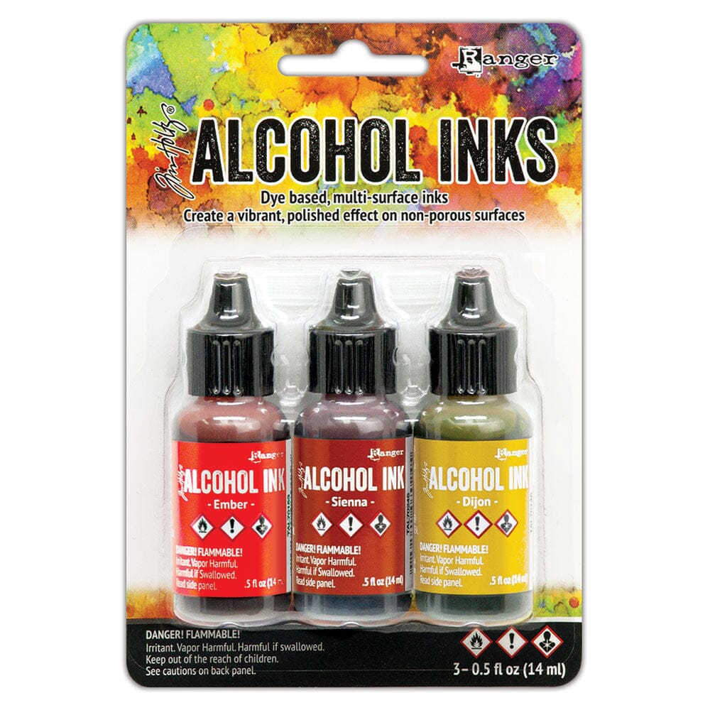 Tim Holtz Alcohol Ink Set of 3 - Orange/Yellow Spectrum - The Merri Artist - merriartist.com