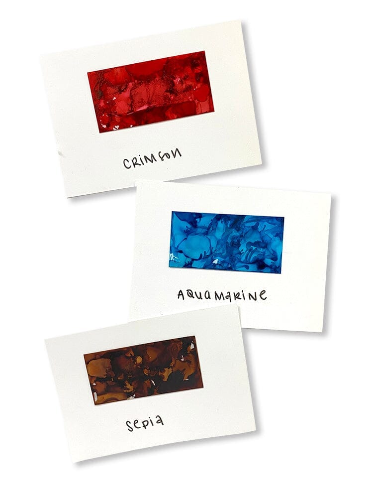 Tim Holtz Alcohol Ink Set of 3 - Rodeo (Crimson,Aquamarine,Sepia) - The Merri Artist - merriartist.com