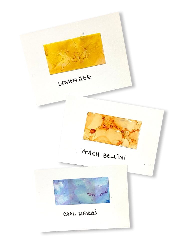 Tim Holtz Alcohol Ink Set of 3 - Wildflowers (Lemonade, Peach Bellini, Peri) - The Merri Artist - merriartist.com