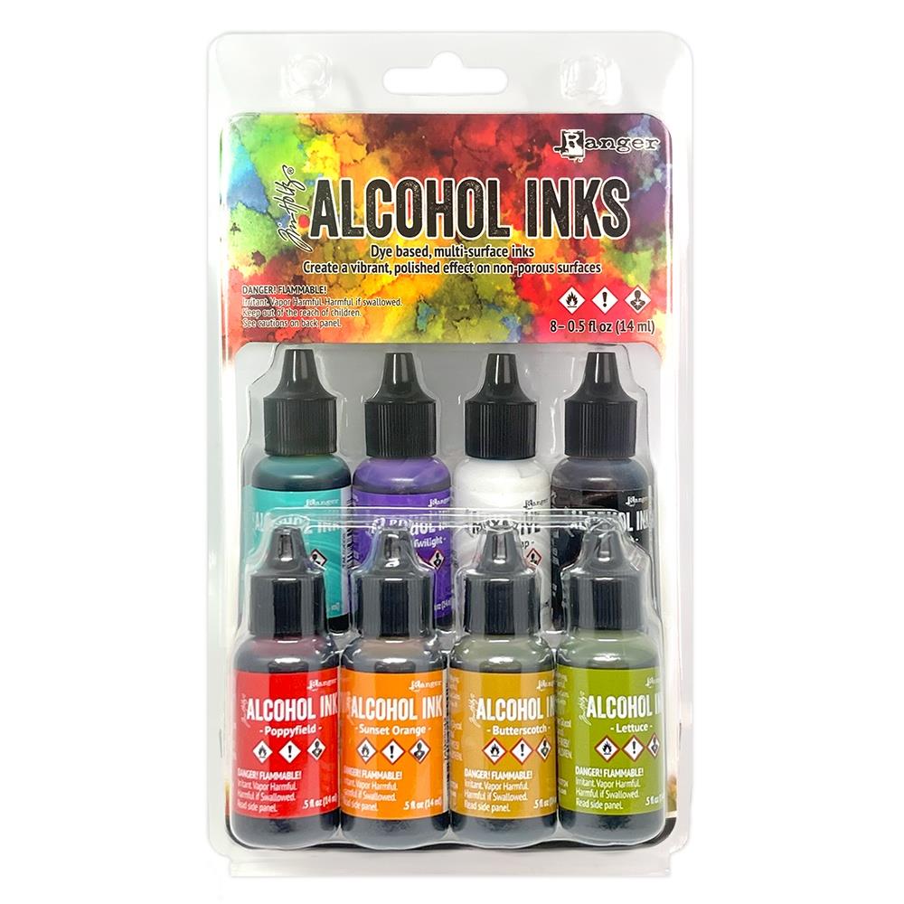 Tim Holtz Alcohol Ink Set of 8 - Spectrum Classic - The Merri Artist - merriartist.com