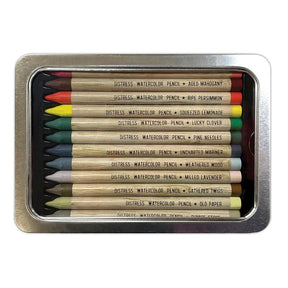 Tim Holtz Distress - 12 Woodless Watercolor Pencils - Set 5 - The Merri Artist - merriartist.com