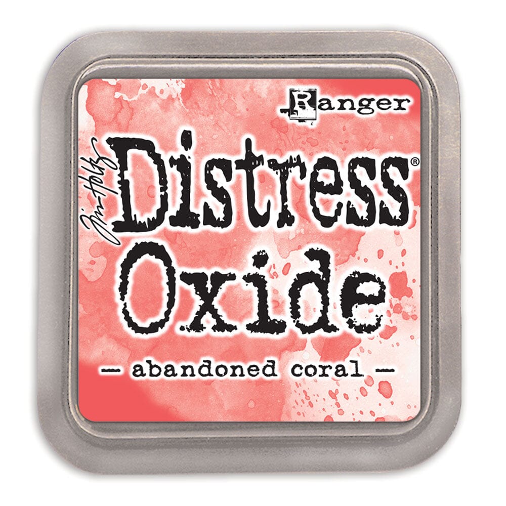 Tim Holtz Distress Oxide Stamp Pad - Abandoned Coral - The Merri Artist - merriartist.com