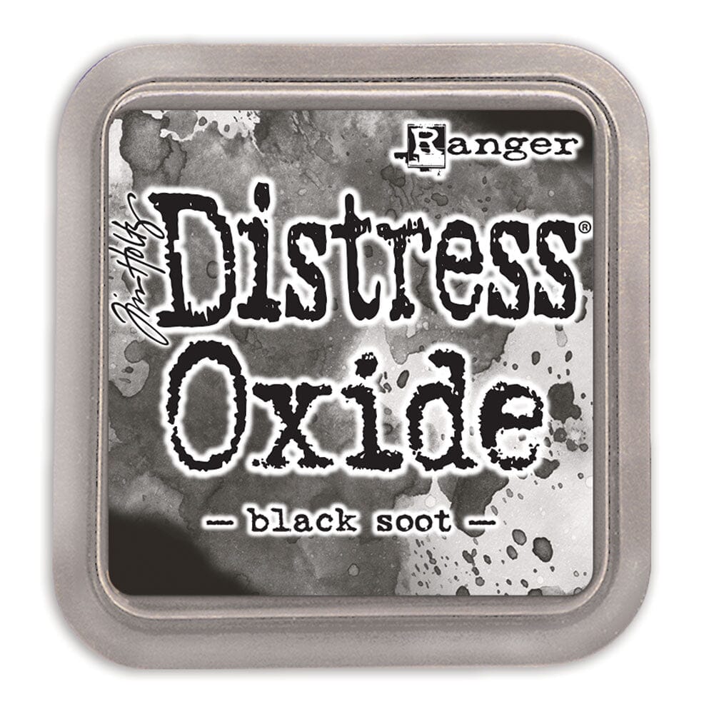 Tim Holtz Distress Oxide Stamp Pad - Black Soot - The Merri Artist - merriartist.com