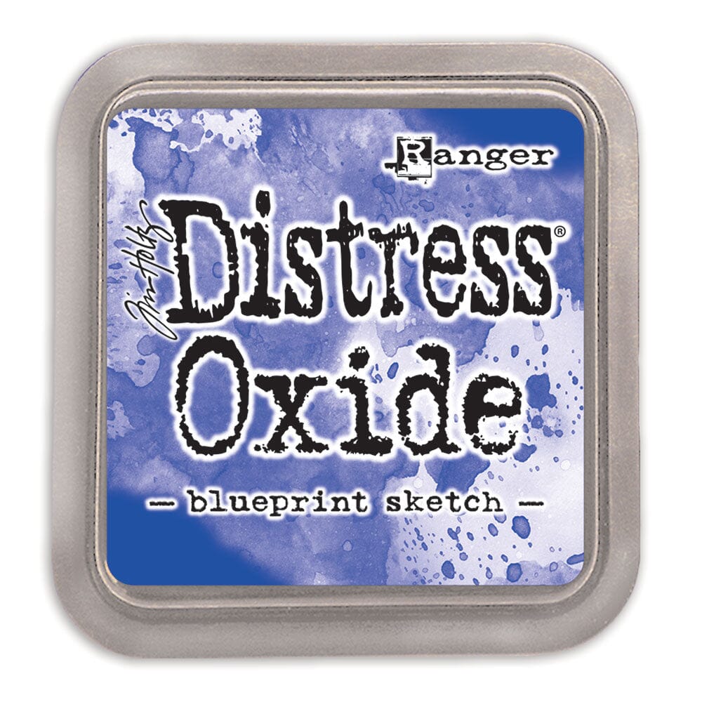 Tim Holtz Distress Oxide Stamp Pad - Blueprint Sketch - The Merri Artist - merriartist.com