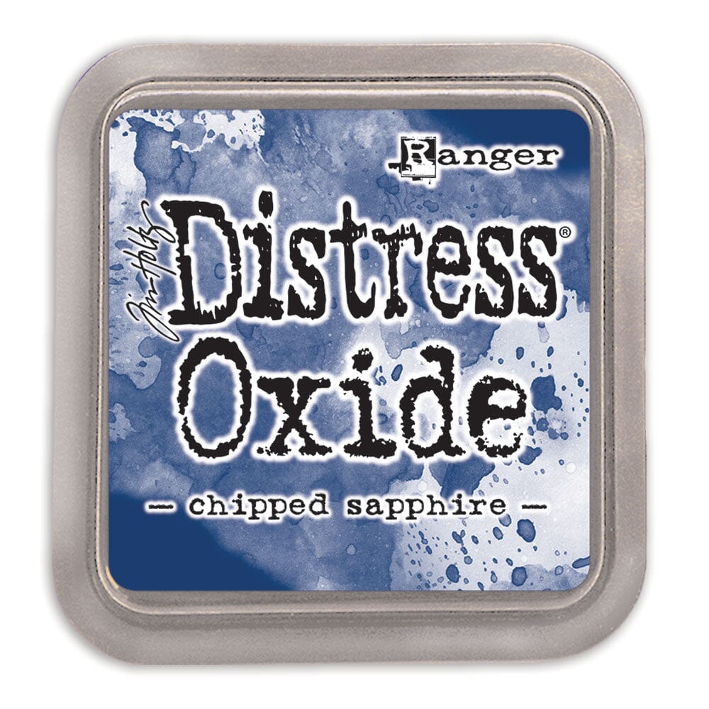 Tim Holtz Distress Oxide Stamp Pad - Chipped Sapphire - The Merri Artist - merriartist.com