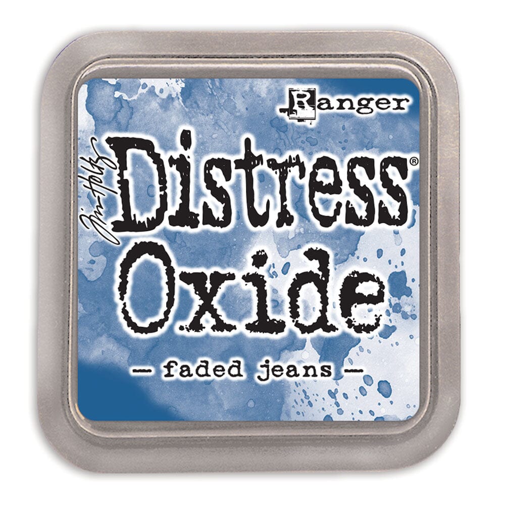 Tim Holtz Distress Oxide Stamp Pad - Faded Jeans - The Merri Artist - merriartist.com