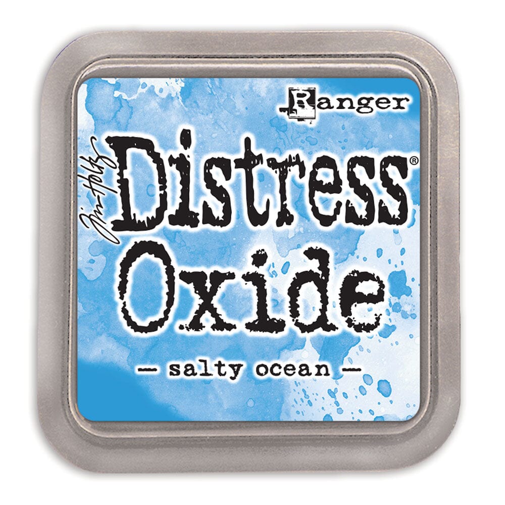 Tim Holtz Distress Oxide Stamp Pad - Salty Ocean - The Merri Artist - merriartist.com