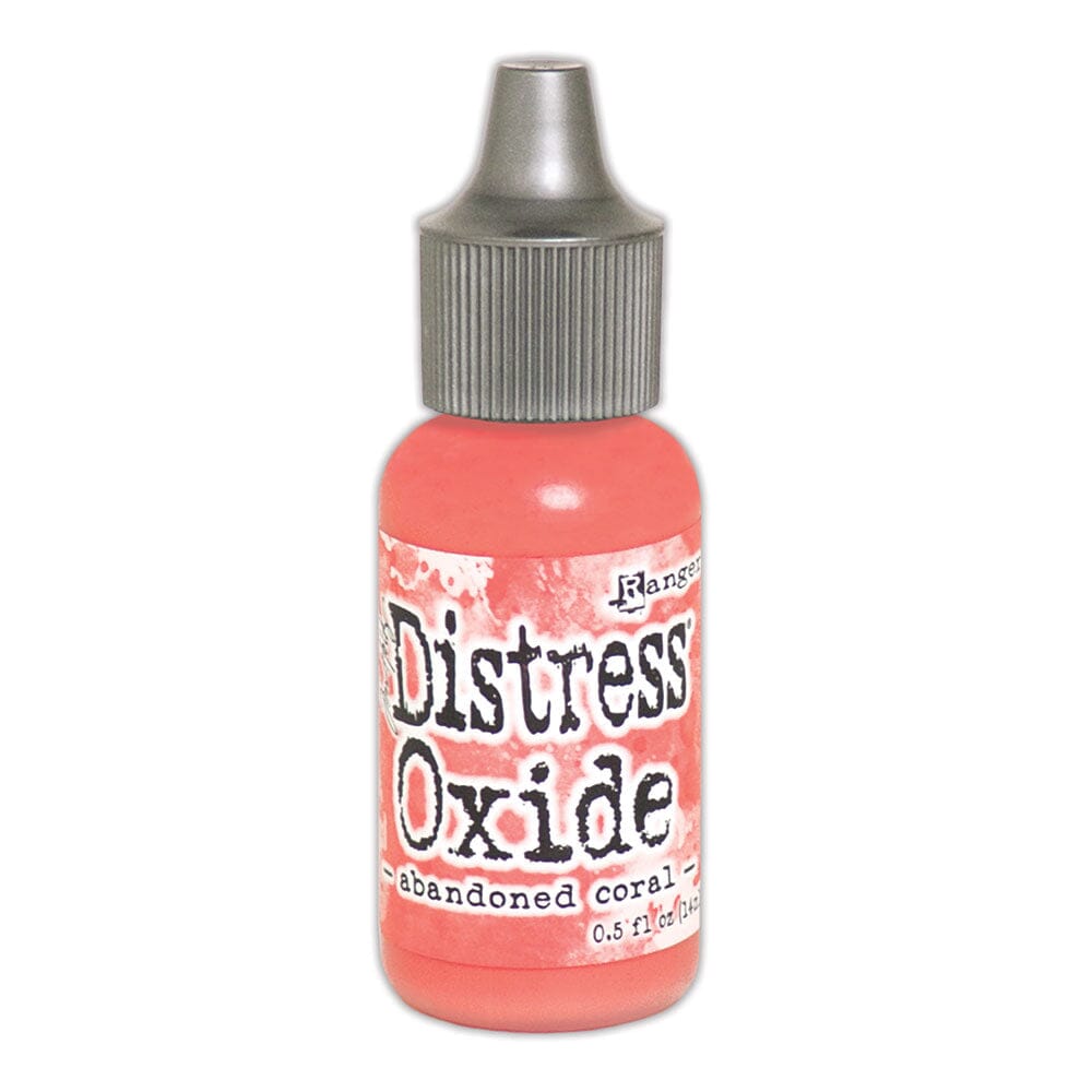 Tim Holtz Distress Oxides Reinker 0.5 fl. oz. - Abandonded Coral - The Merri Artist - merriartist.com