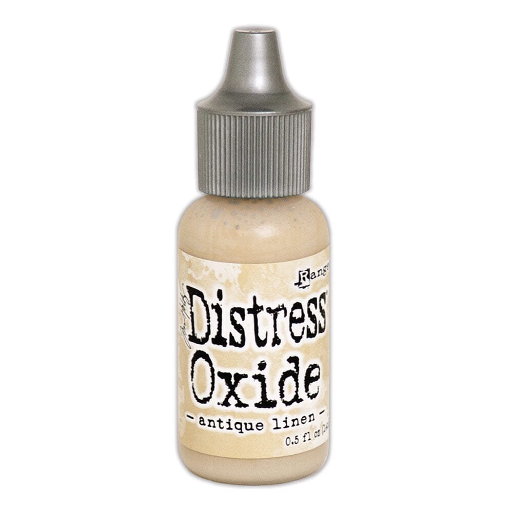 Tim Holtz Distress Oxides Reinker 0.5 fl. oz. - Antique Linen - The Merri Artist - merriartist.com