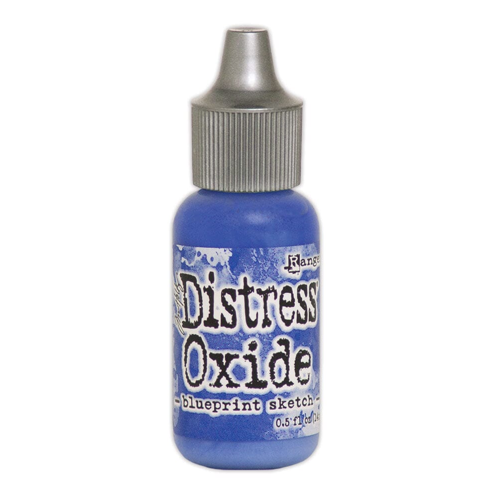 Tim Holtz Distress Oxides Reinker 0.5 fl. oz. - Blueprint Sketch - The Merri Artist - merriartist.com