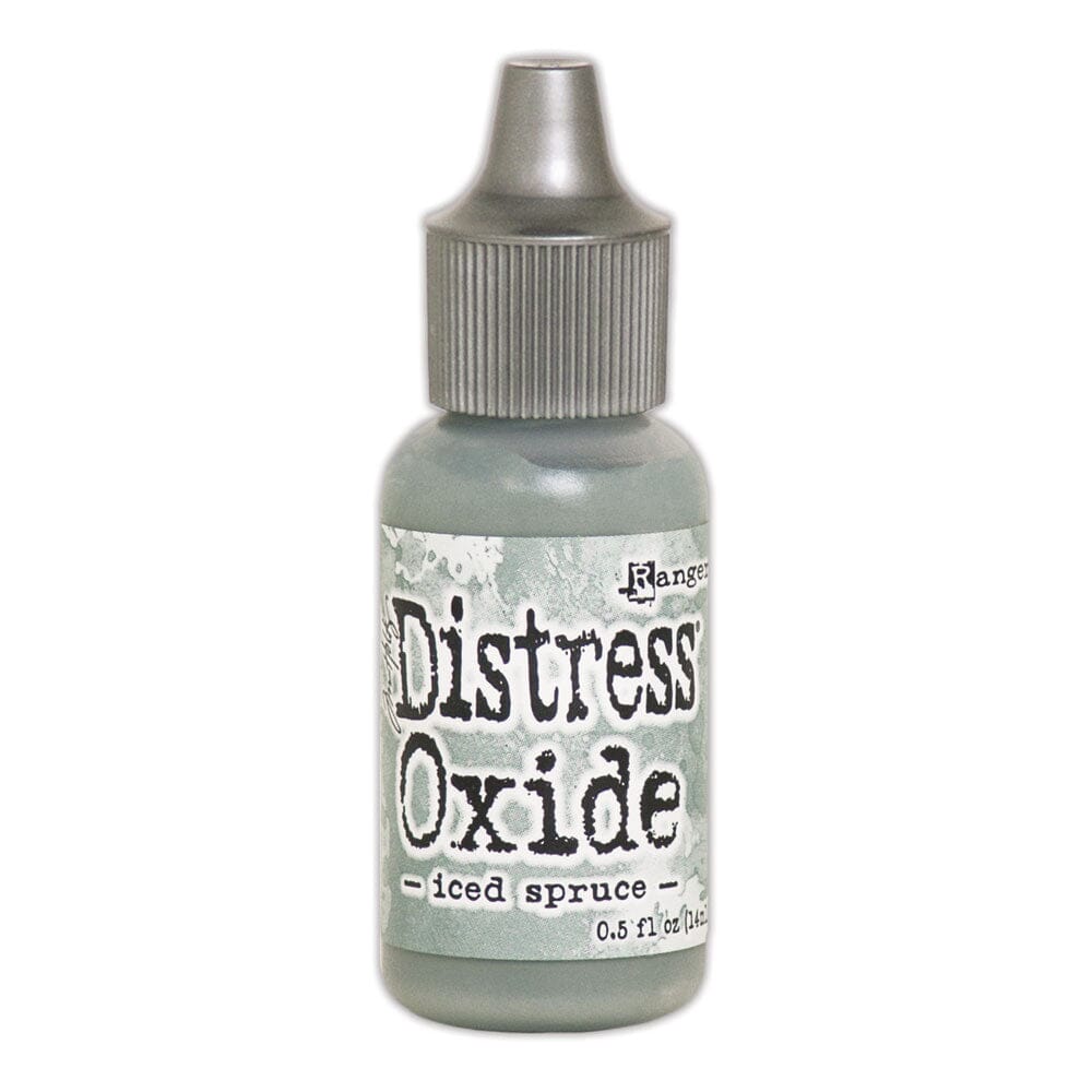 Tim Holtz Distress Oxides Reinker 0.5 fl. oz. - Iced Spruce - The Merri Artist - merriartist.com