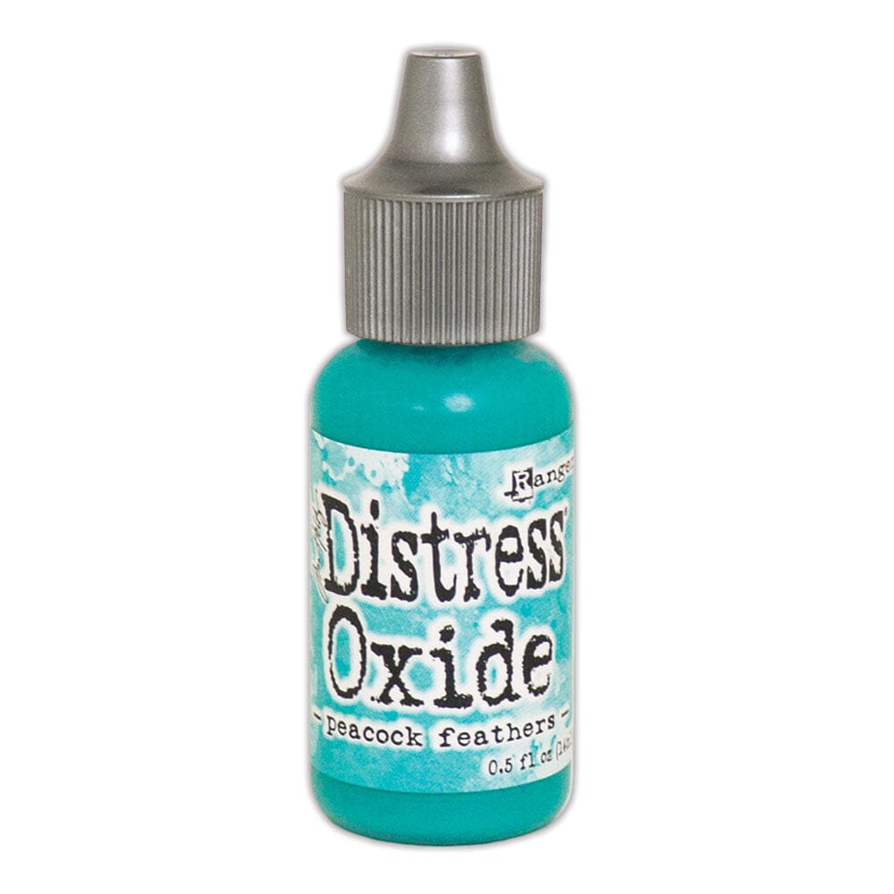 Tim Holtz Distress Oxides Reinker 0.5 fl. oz. - Peacock Feathers - The Merri Artist - merriartist.com