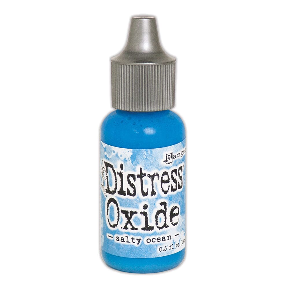 Tim Holtz Distress Oxides Reinker 0.5 fl. oz. - Salty Ocean - The Merri Artist - merriartist.com