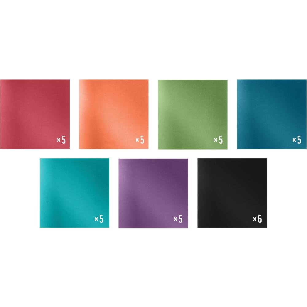 Tim Holtz Idea - Ology Paper Stash Kraft Metallic Paper Pad 8"X8" 36 Pack - Jewels - The Merri Artist - merriartist.com