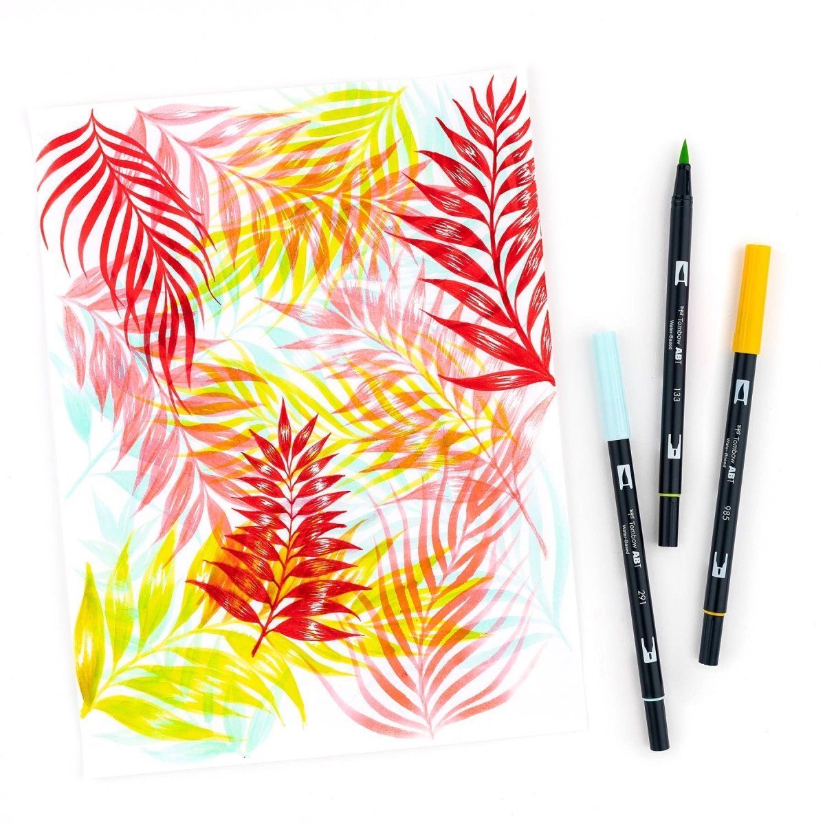Tombow - Dual Brush Pen Art Markers: Tropical - 10 - Pack - The Merri Artist - merriartist.com