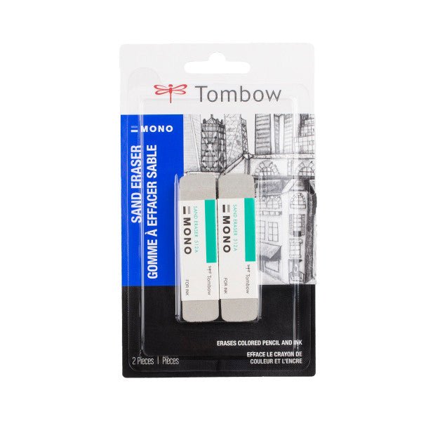 Tombow MONO Sand Eraser 2 Pack - The Merri Artist - merriartist.com