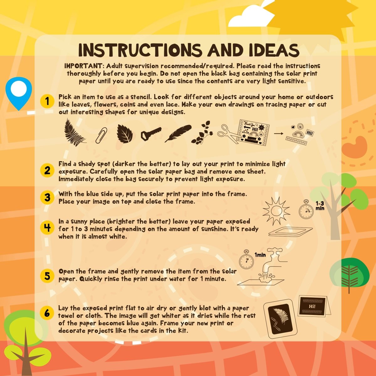 Toysmith - Outdoor Discovery Solar Print Kit Refill (Refill Only) - The Merri Artist - merriartist.com