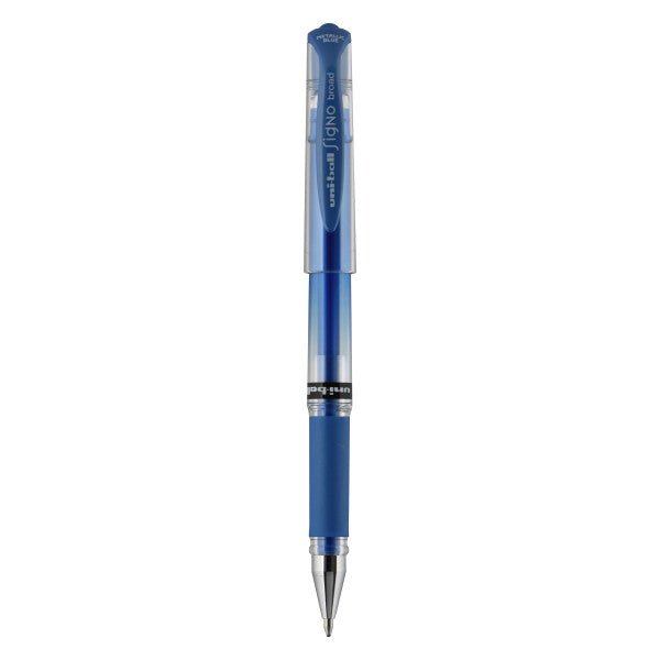 Uni - Ball Signo Broad UM - 153 - Metallic Blue - The Merri Artist - merriartist.com