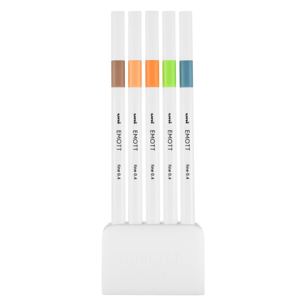 Uni Emott Ever Fine Pen 0.4mm - 5 Pen Set 6 - The Merri Artist - merriartist.com