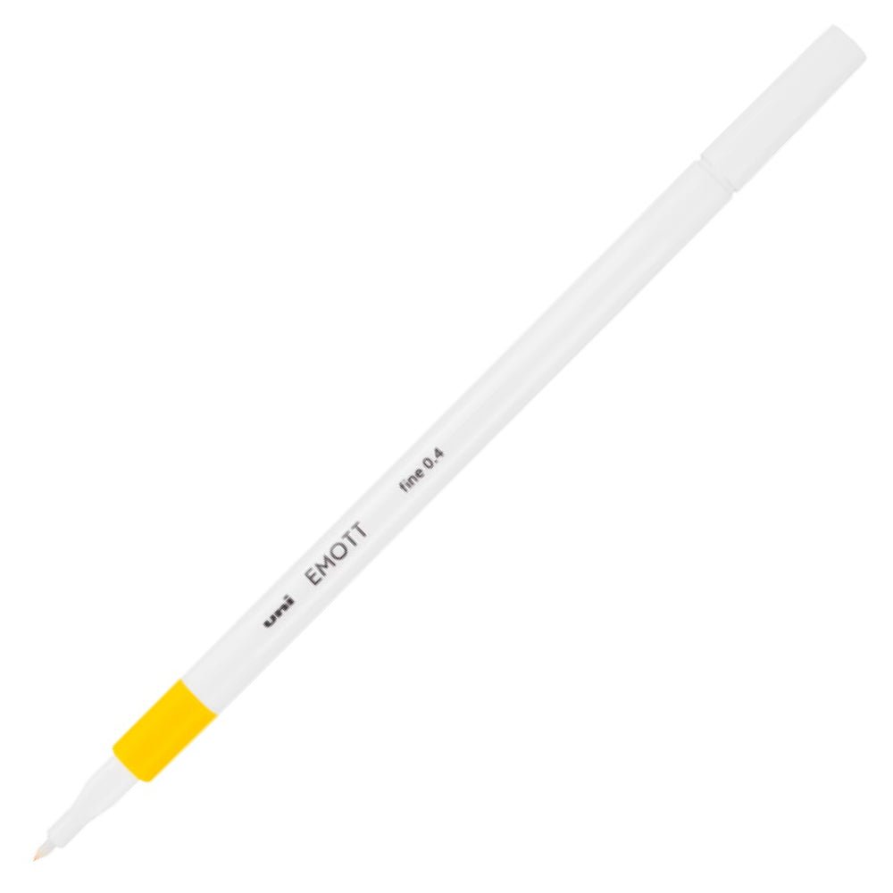 Uni Emott Ever Fine Pen 0.4mm - Yellow - The Merri Artist - merriartist.com