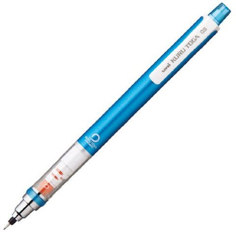 Uni Nano Kuro Toga 0.5 mm Mechanical Pencil - Blue - The Merri Artist - merriartist.com