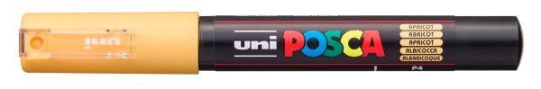 uni POSCA Paint Marker PC - 1M Extra Fine Tapered Bullet Tip - Apricot - The Merri Artist - merriartist.com