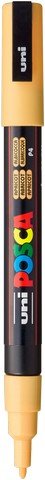 uni POSCA Paint Marker PC - 3M Fine Tapered Bullet Tip - Apricot - The Merri Artist - merriartist.com