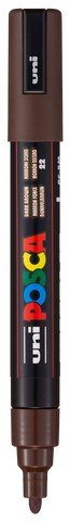 uni POSCA Paint Marker PC - 5M Medium Bullet Tip - Dark Brown - The Merri Artist - merriartist.com
