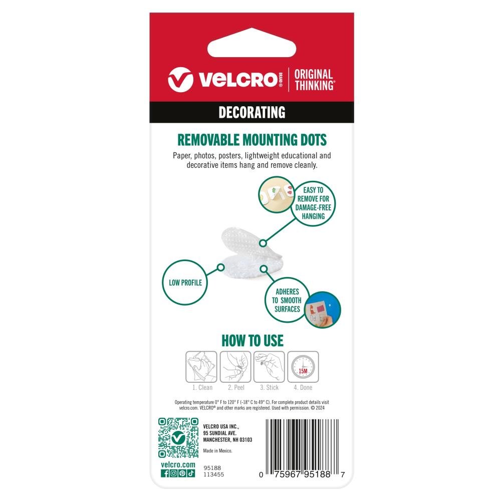 VELCRO Brand Removable Mounting Circles - Pack of 56 (28 sets) 0.375" - The Merri Artist - merriartist.com