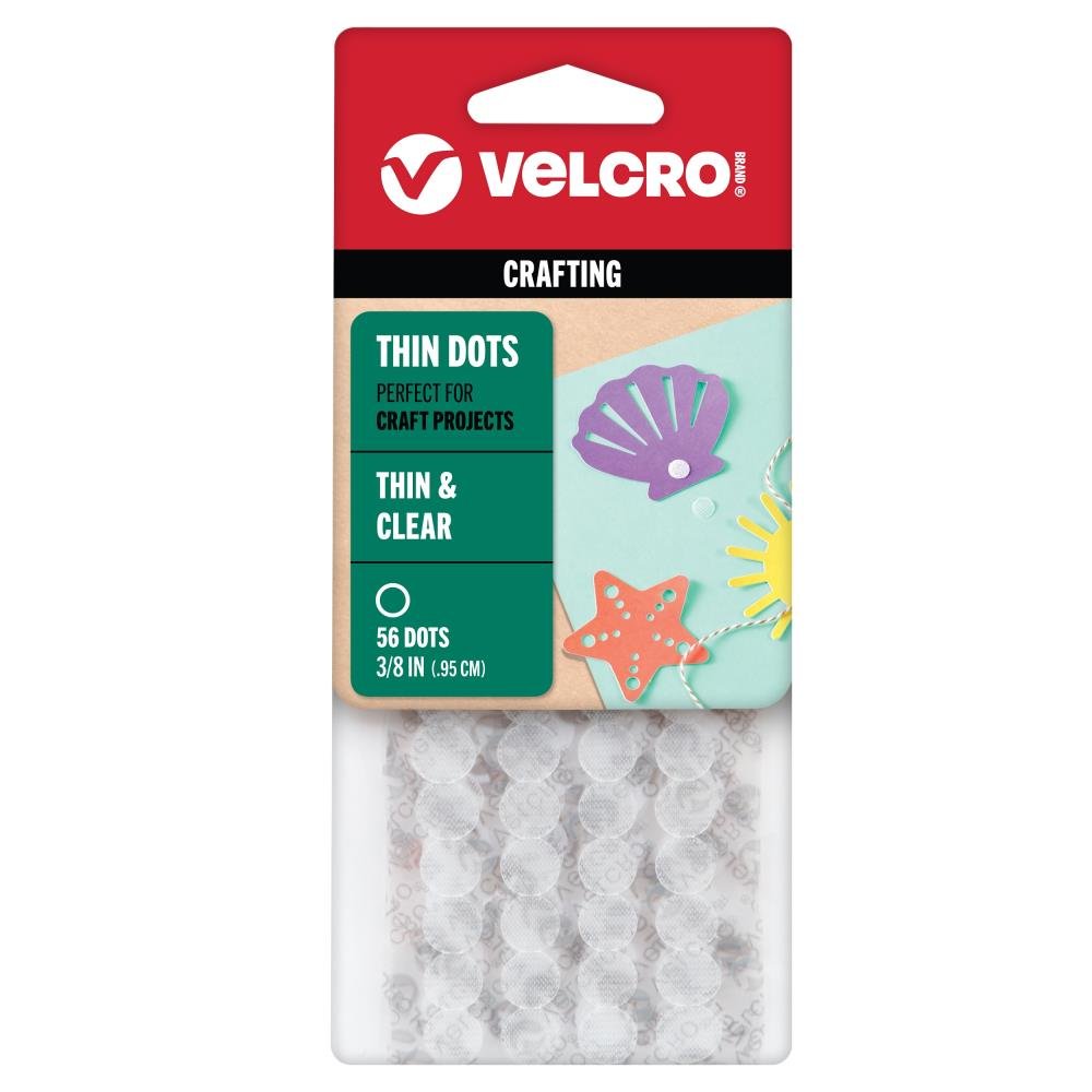 VELCRO Brand Thin Fasteners Dots .375" - pack of 56 - The Merri Artist - merriartist.com