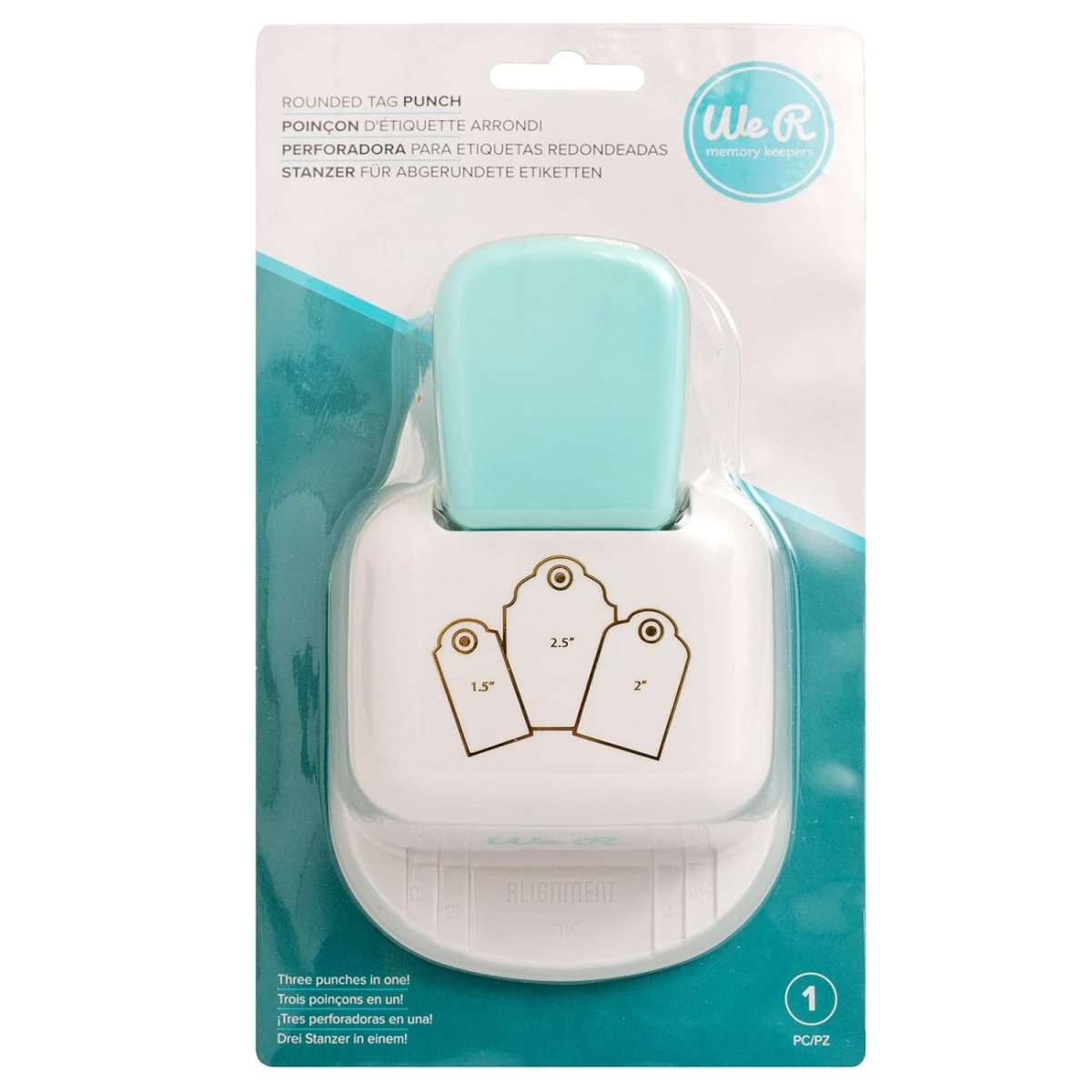 We R Makers 3 - in - 1 Rounded Tag Punch - The Merri Artist - merriartist.com