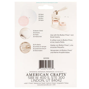We R Makers Button Press Refill Pack of 30 - Small - The Merri Artist - merriartist.com