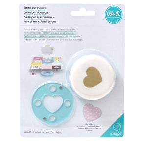 We R Makers Clear - Cut Punch - 1" Heart - The Merri Artist - merriartist.com