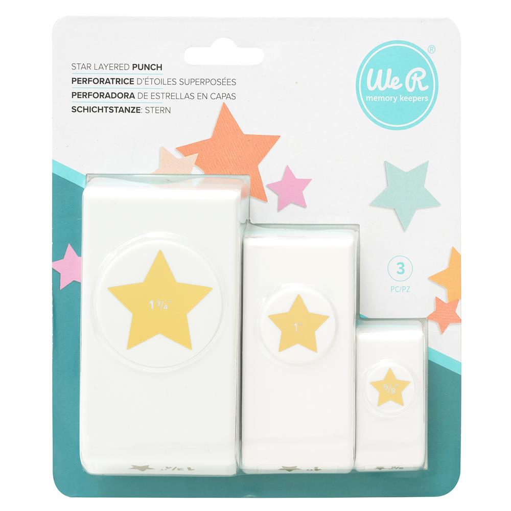 We R Makers Star Layered Paper Punches - The Merri Artist - merriartist.com