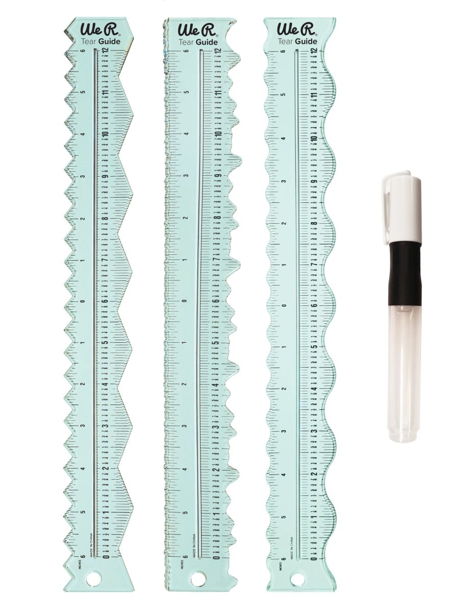 We R Makers Tear Guide Rulers - The Merri Artist - merriartist.com