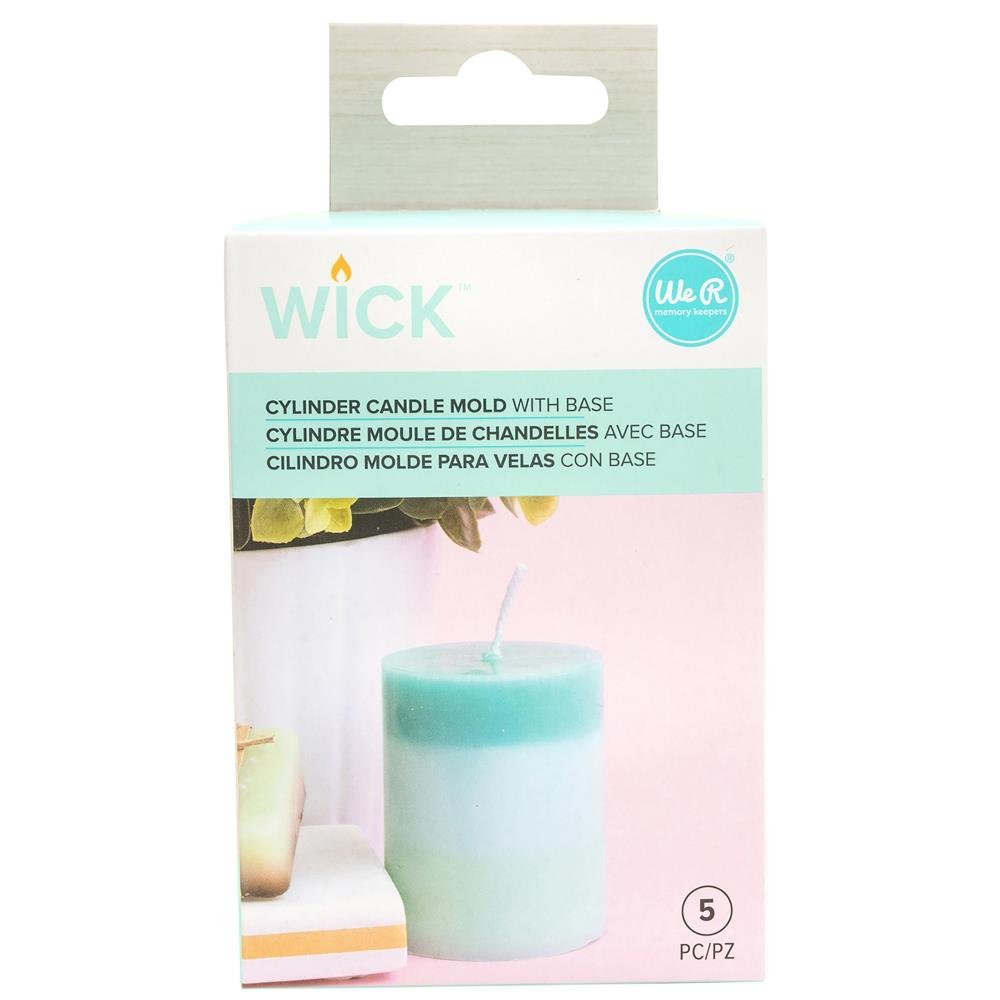 We R Wick Plastic Candle Mold - Cylinder - The Merri Artist - merriartist.com