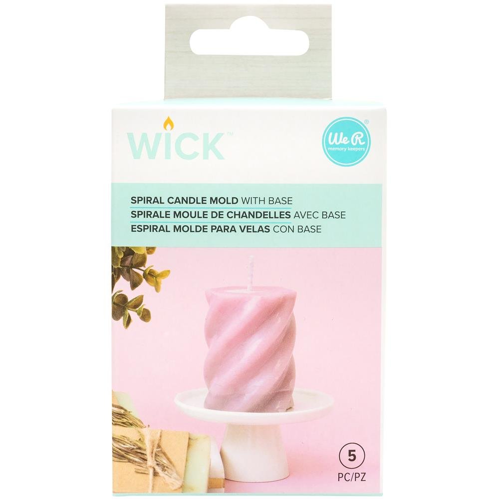 We R Wick Plastic Candle Mold - Spiral - The Merri Artist - merriartist.com